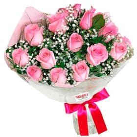 thumb-premium-buque-de-15-rosas-cor-de-rosa-na-tela-0