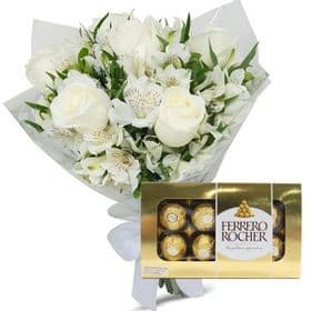 thumb-buque-de-05-rosas-brancas-e-astromelias-e-ferrero-de-08-0